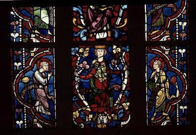 Jesse fáját ábrázoló ablak, 1210-45 körül alkotó: French School